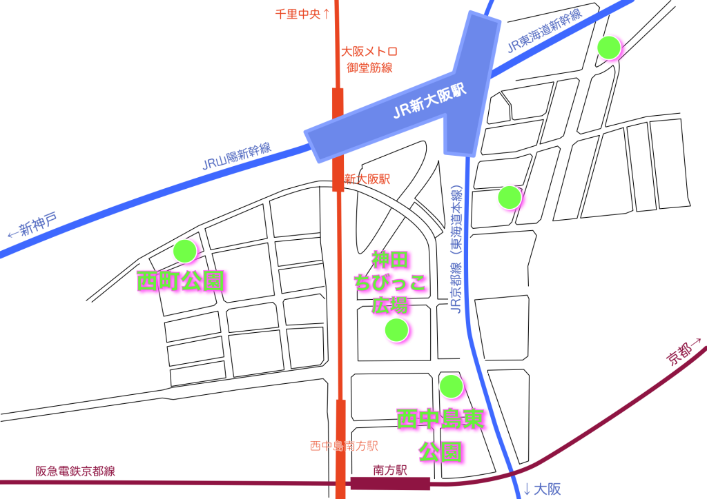 新大阪駅周辺の地図2023年5月版